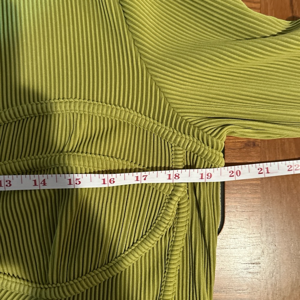 Anthropologie Green Crop Bustier Top - Picture 4 of 6